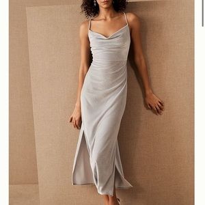 BHLDN Nasha Velvet Dress (Fog)